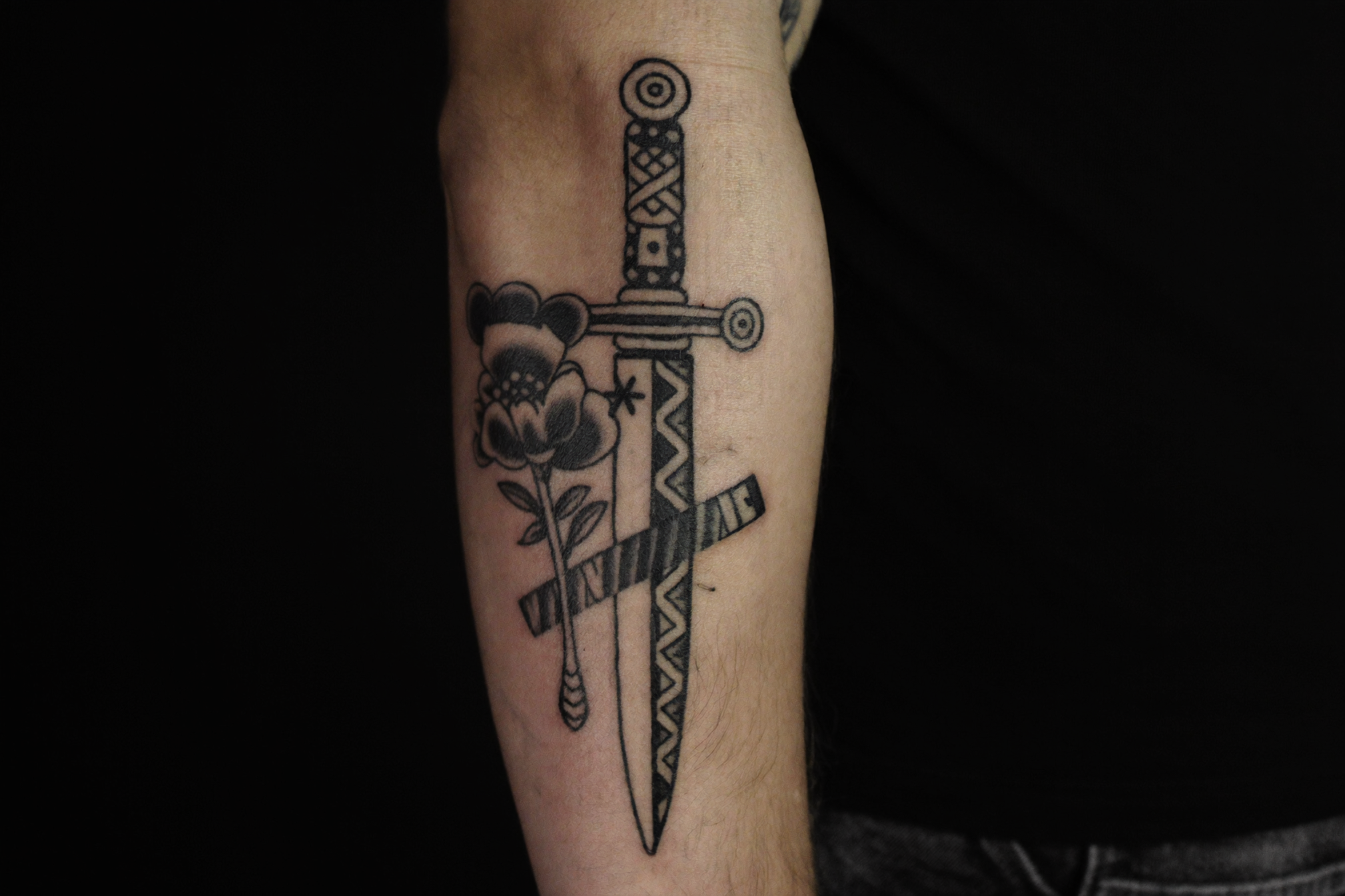AI-generated custom tattoo — Ink Ledger concept demo portfolio image